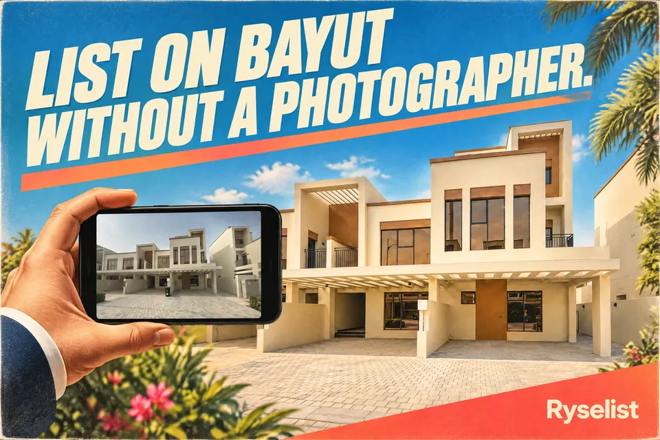 How to create a professional property listing on Bayut without a photographer