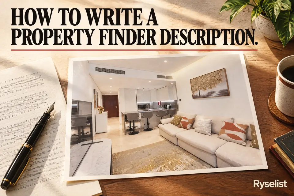 How to write a real estate listing description for Property Finder in Dubai