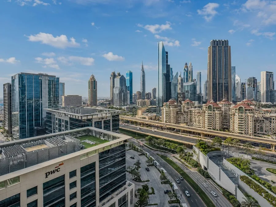 Delivered listing view from The office under construction in Business Bay