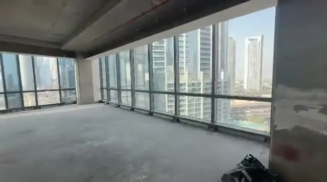 What the agent sent for The office under construction in Business Bay