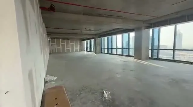 What the agent sent for The office under construction in Business Bay
