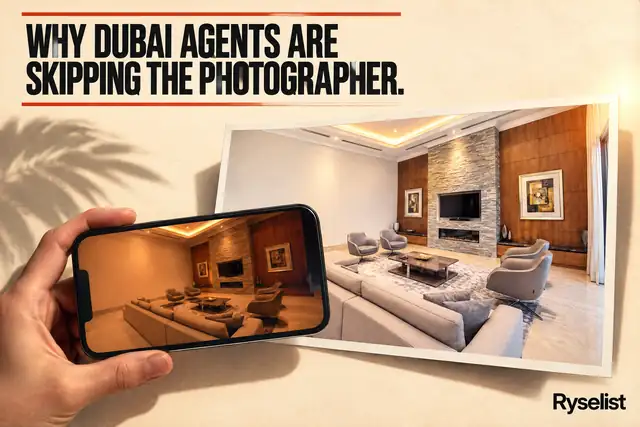 Cover poster: Real estate photography in Dubai: why agents are skipping the photographer in 2026