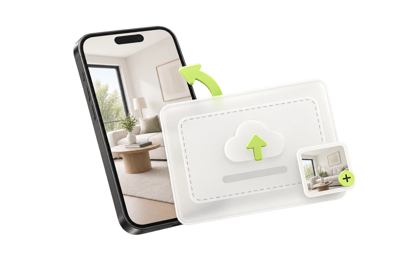 Upload a phone walkthrough or property photos to submit a listing.