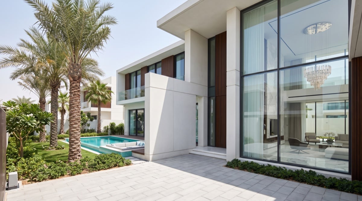 House, garden and pool