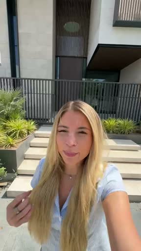 Kyra demonstrates filming a property with her phone